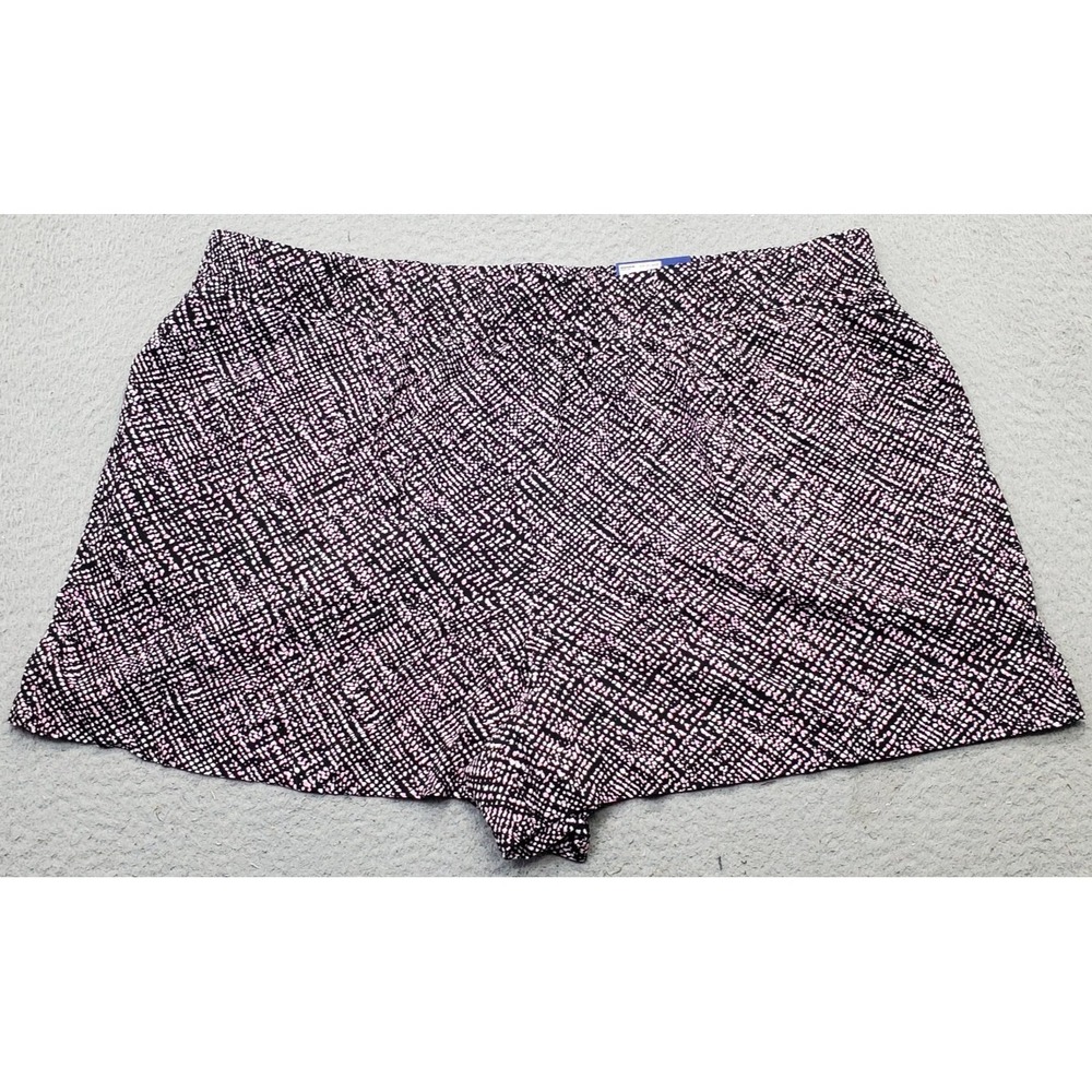 Apt. 9 Shorts Womens XXL Multi Geometric Mid Rise Comfort Elastic Waist Pull On